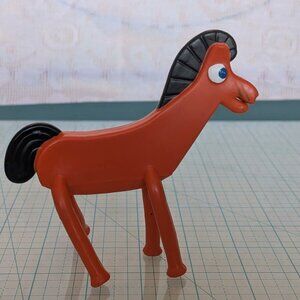 Pokey Horse, Bendable, Rubber, Figures, Toy, Cartoon Character